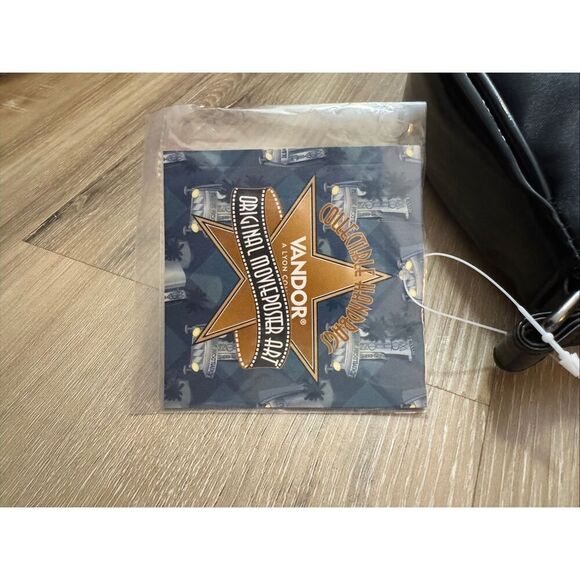 Vintage Breakfast At Tiffany’s Purse Audrey Hepburn Black Vinyl 2004 Shoulder - Picture 3 of 6